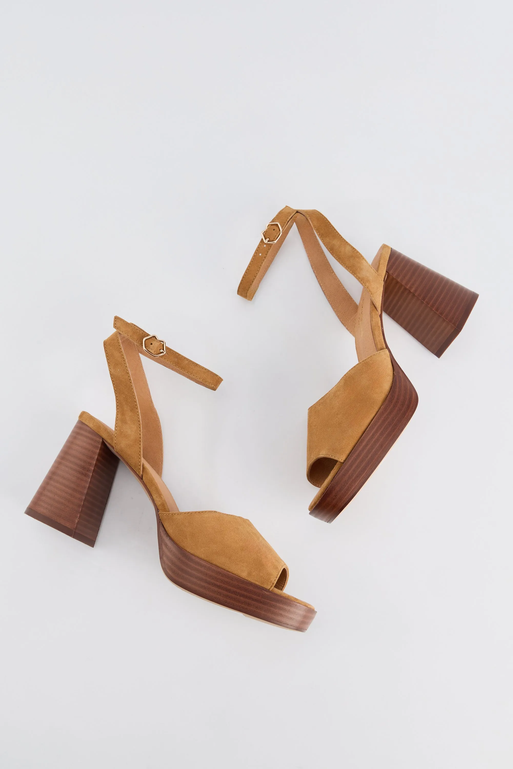 Aimée-Cuir Suede Camel