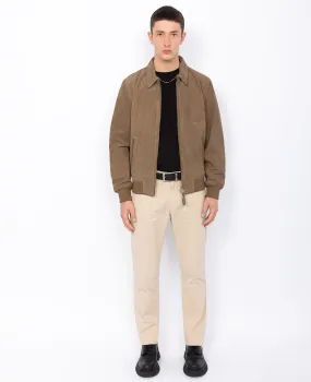 Blouson casual, cuir de chèvre