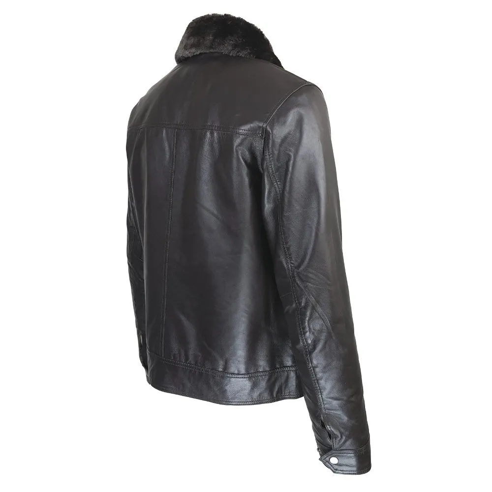 blouson cuir homme aviateur nouvel vague