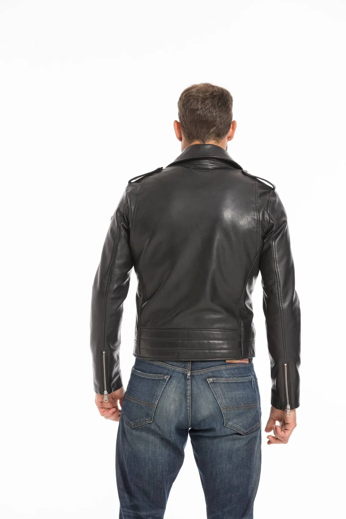 Blouson cuir homme noir Redskins