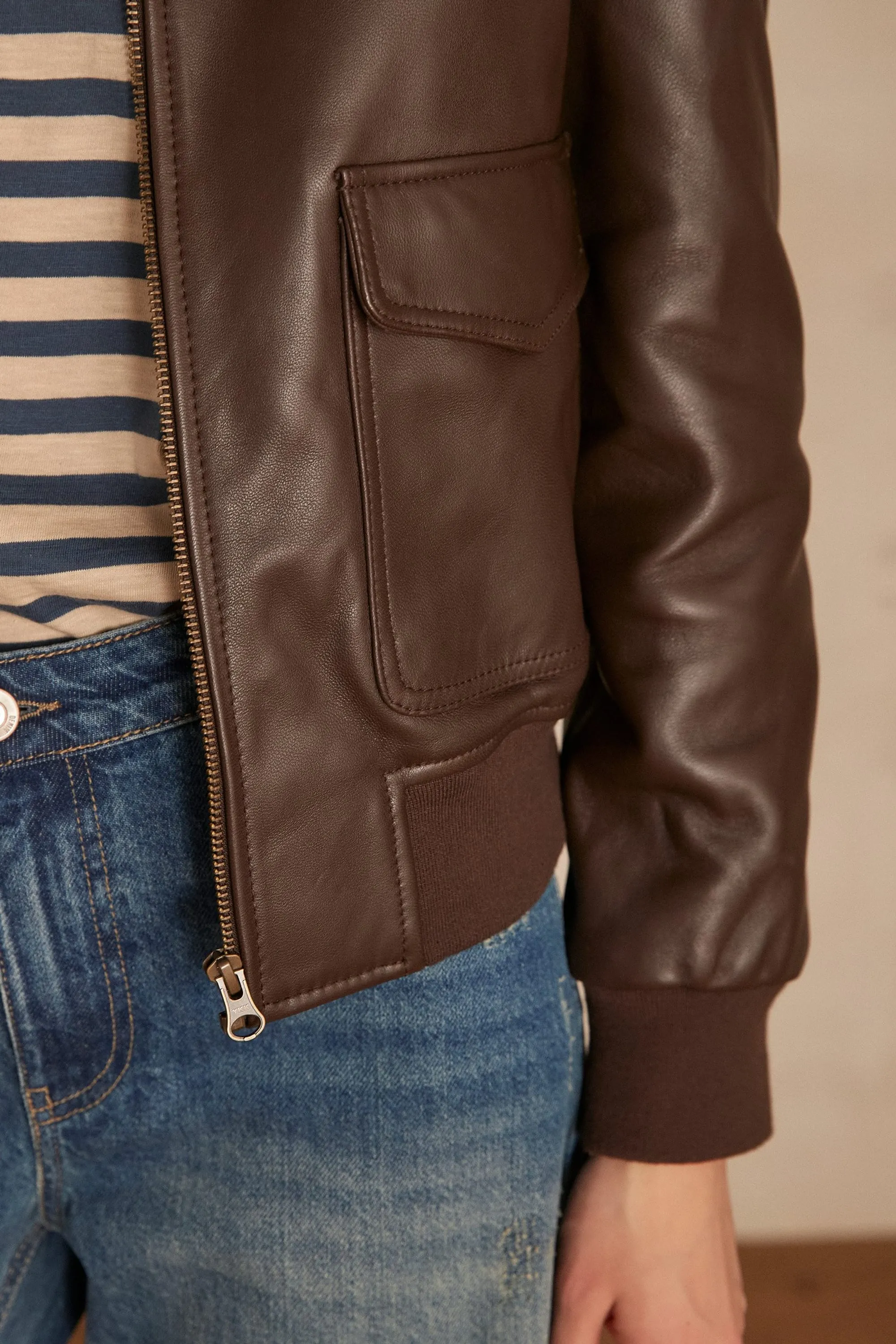 Blouson en cuir Adam LEATHER | Maison 123