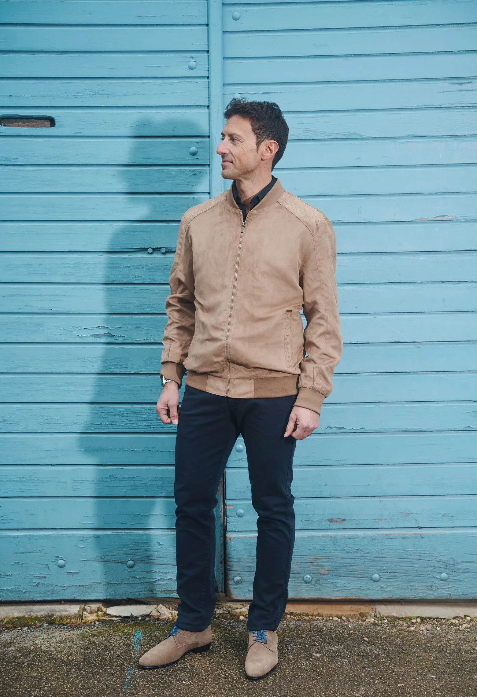 Blouson PENANG suède beige Couleur Beige Taille 44