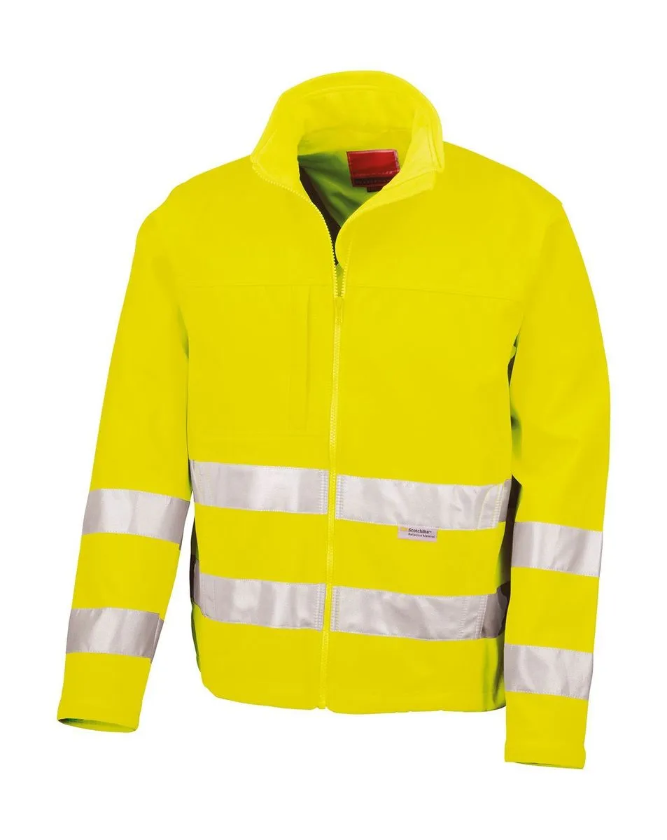 Blouson softshell haute visibilité - R117X - jaune 