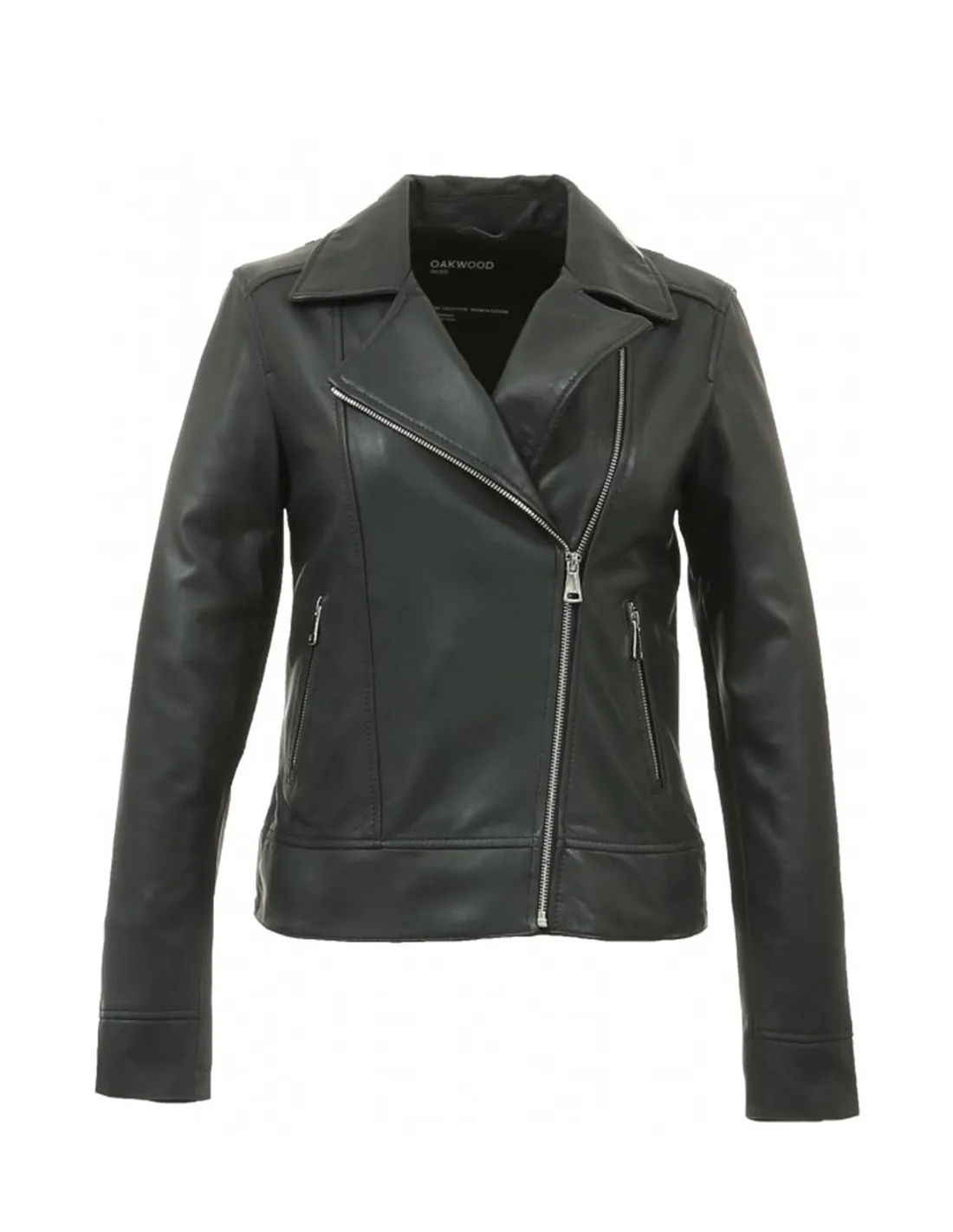 Blouson style perfecto Marjory Oakwood ref_50436 Vert