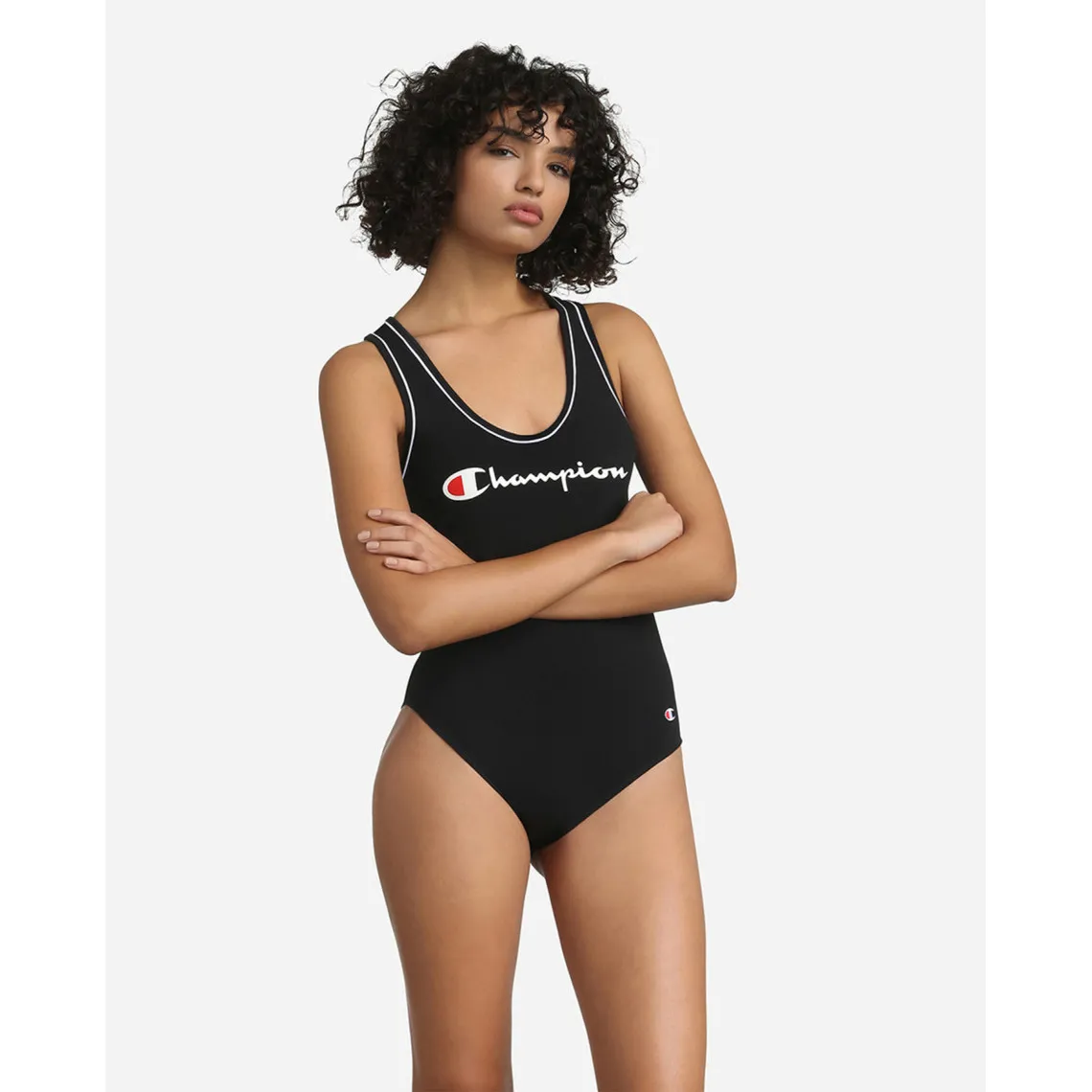 Body sans armatures Champion - Noir en coton | 3 Suisses