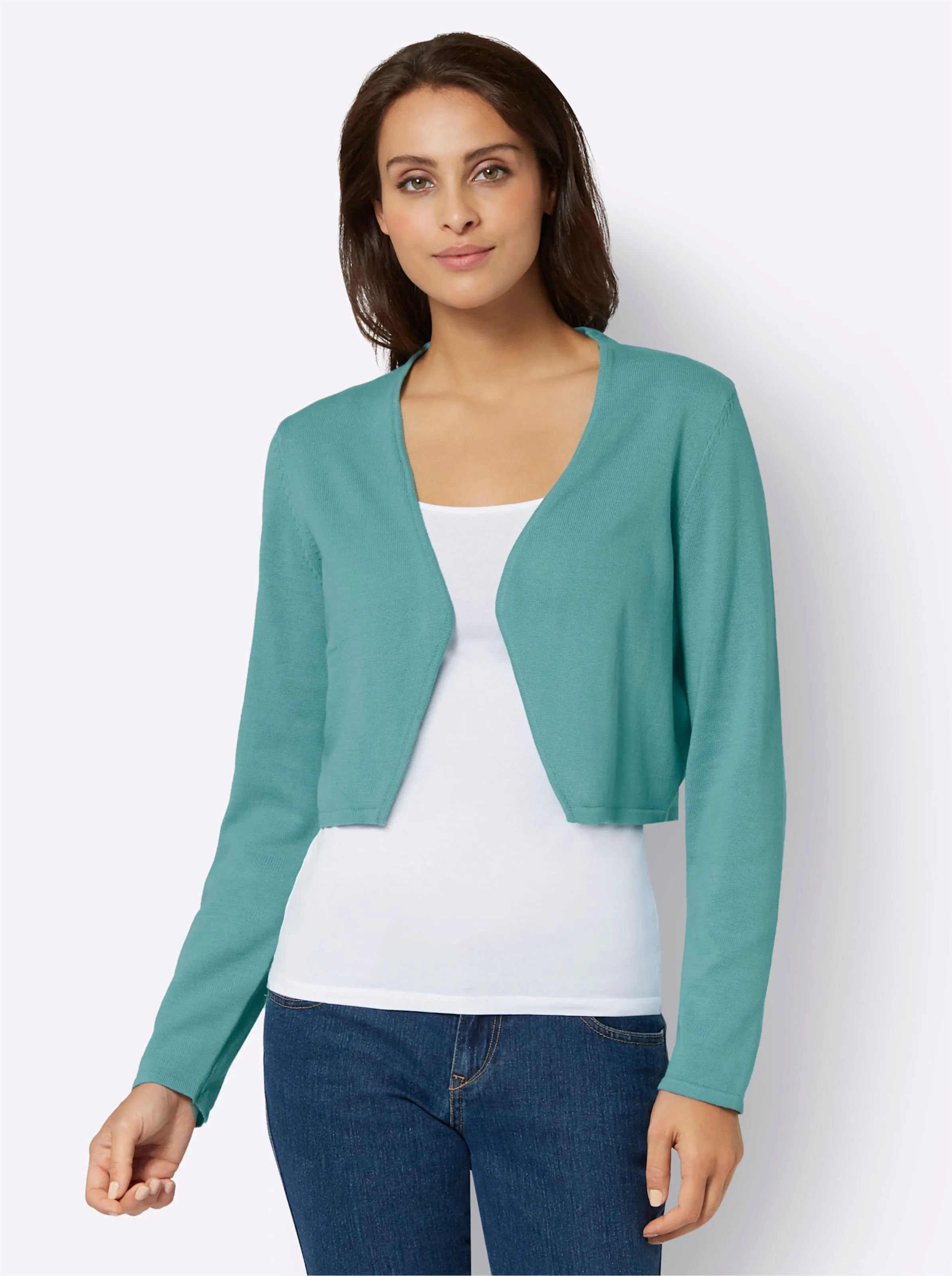 Boléro sans fermeture en qualité tricot fin