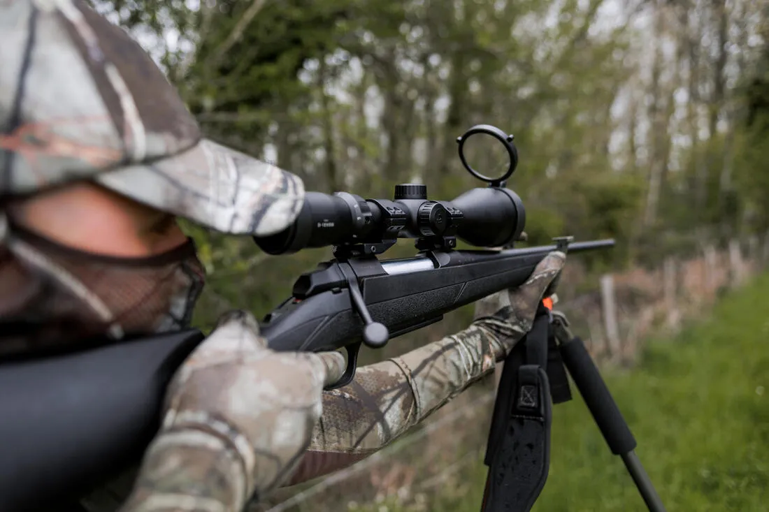 CANNE DE PIRSCH CHASSE TREPIED 500 VERT SILENCIEUSE