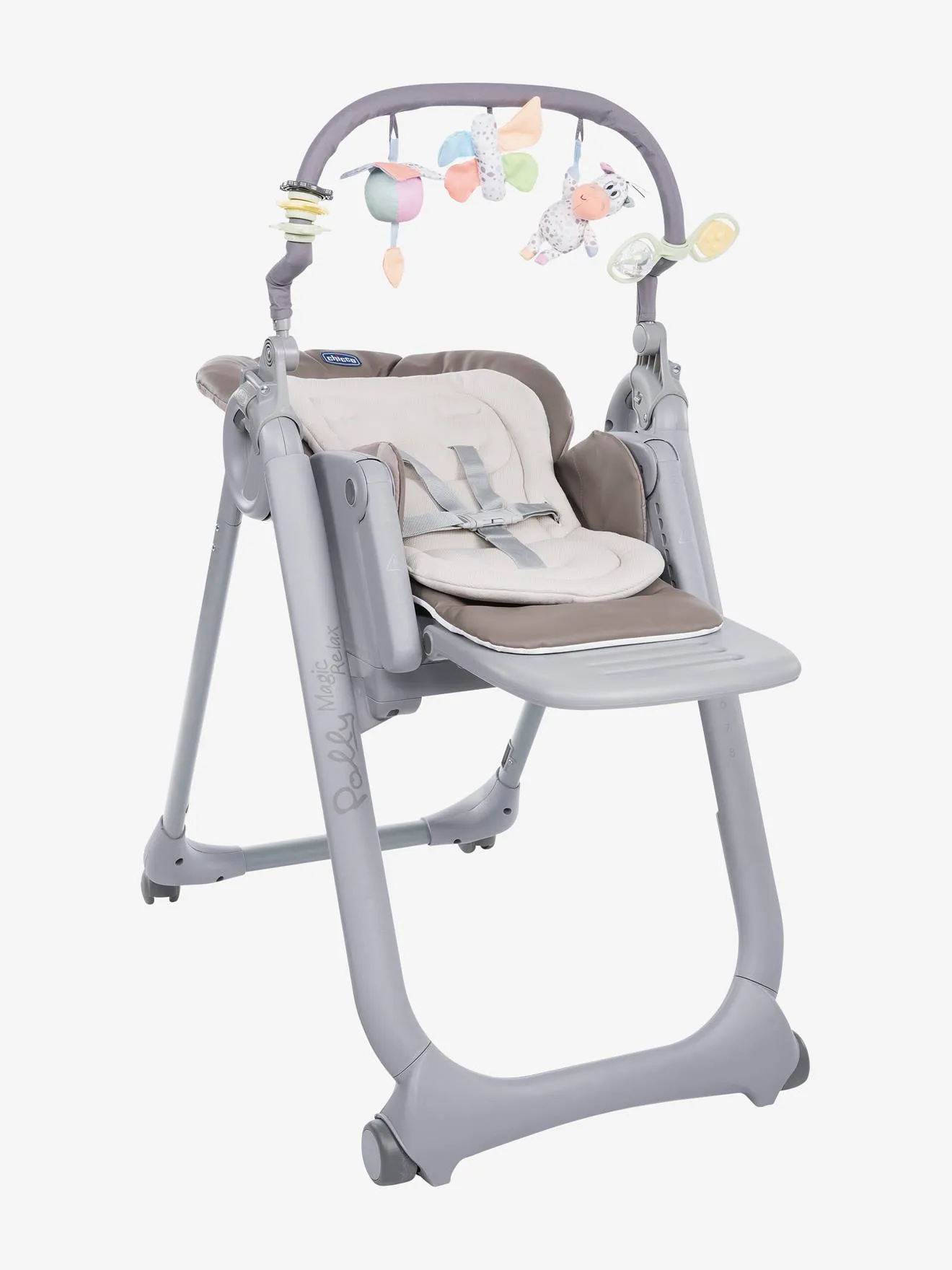Chaise haute évolutive CHICCO Polly Magic Relax graphite - Chicco
