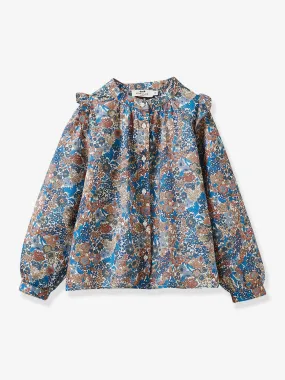 Chemise fille en tissu Liberty® Margareth CYRILLUS blanc imprimé - Cyrillus