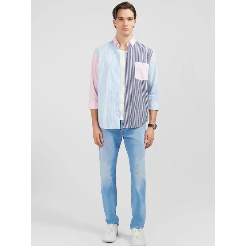 Chemise à carreaux oxford bleu marine homme - Tommy Hilfiger | wimod