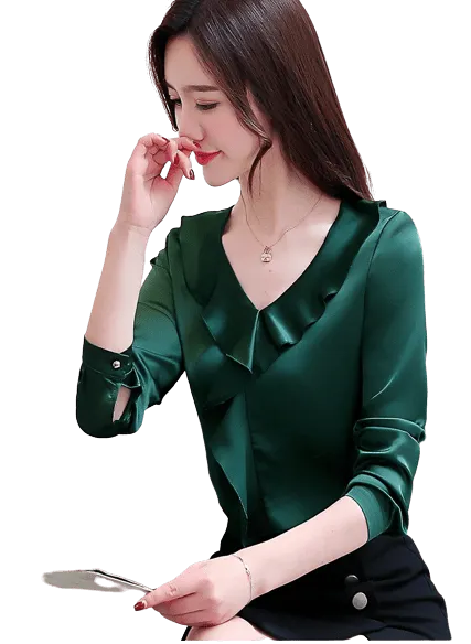Chemisier Col Jabot