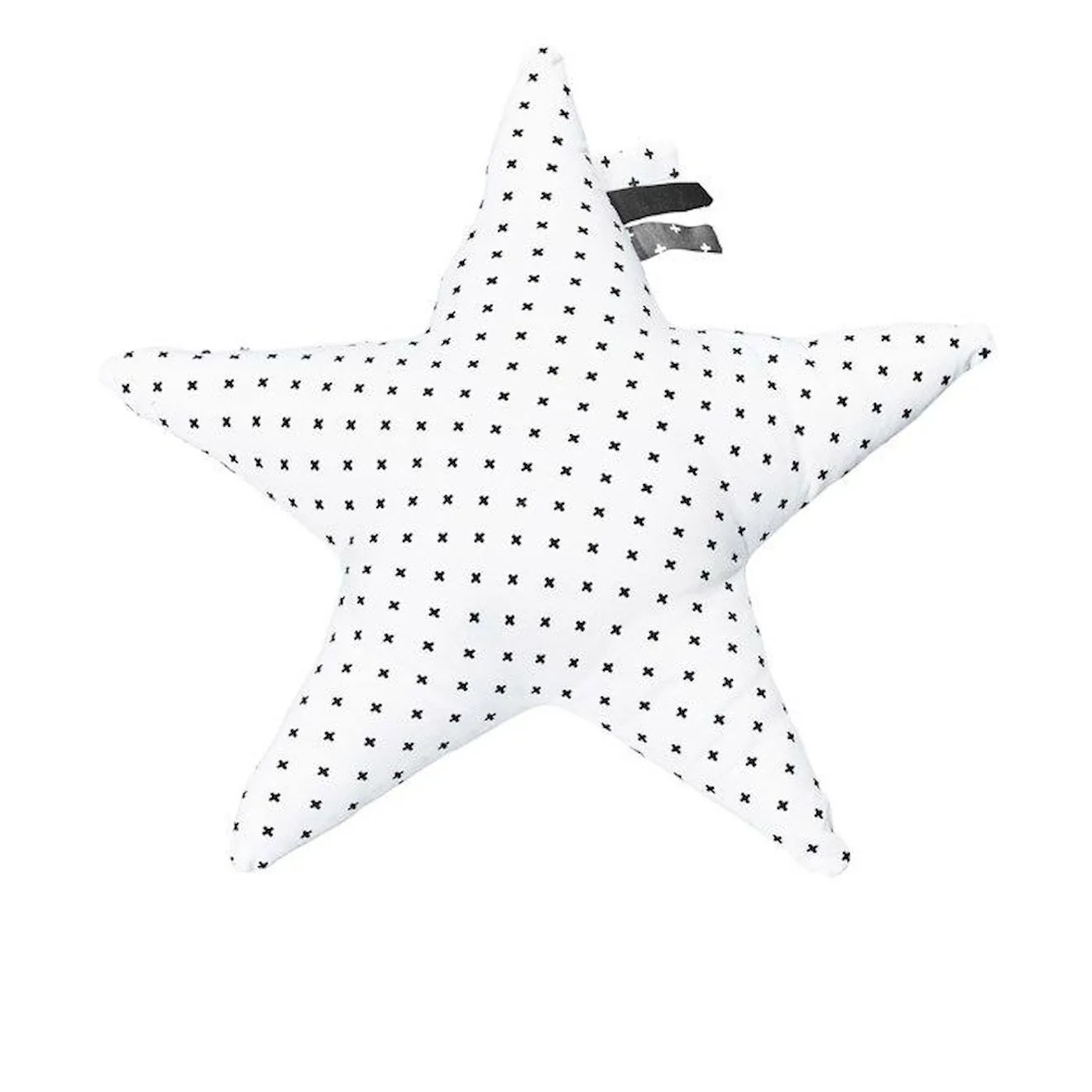 Coussin étoile 30x8cm en coton blanc blanc - Sauthon