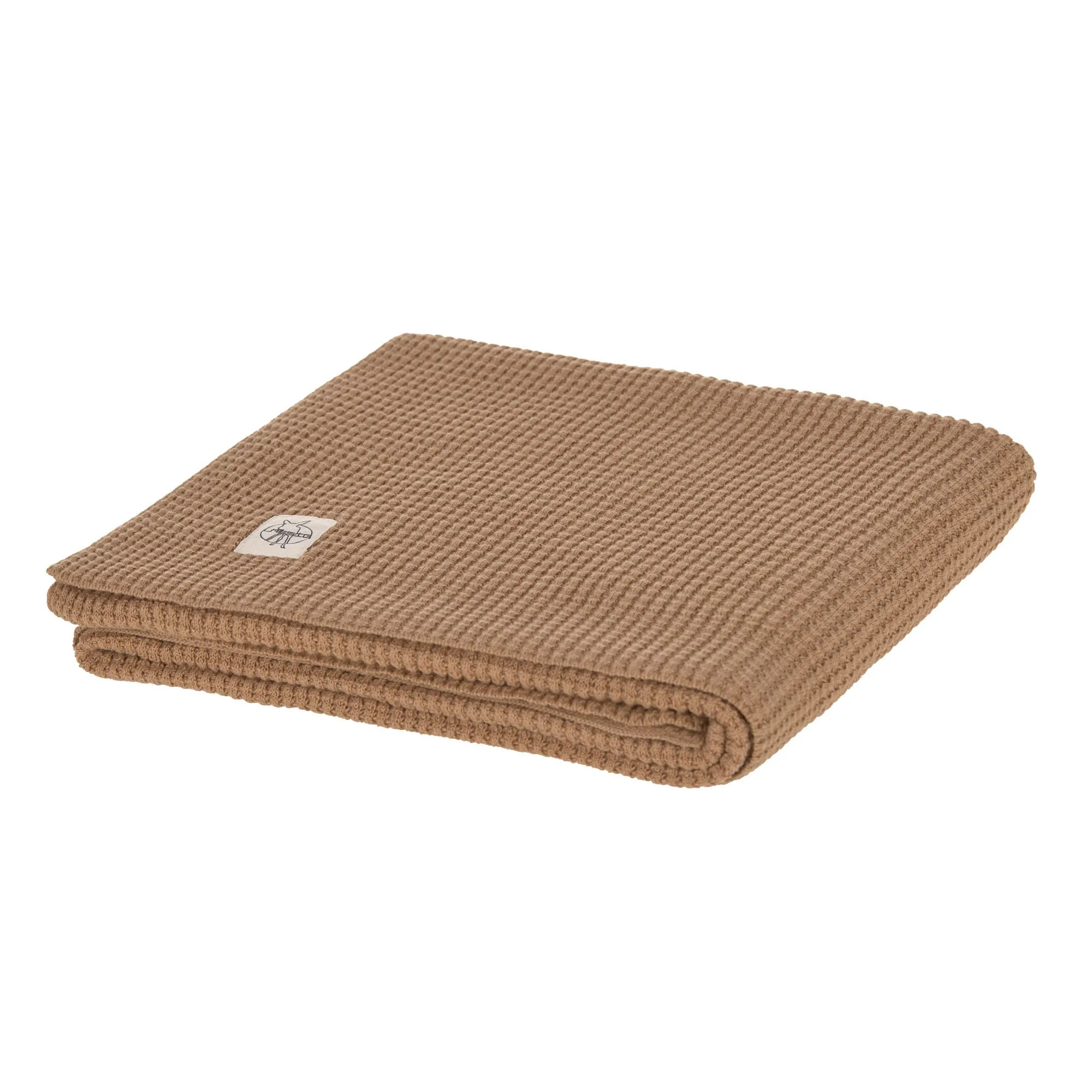 Couverture en tricot pour bébé - Coton Bio, Nubs marron | Lässig