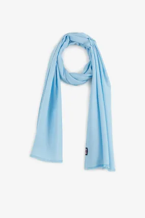 Echarpe bleu clair unie
