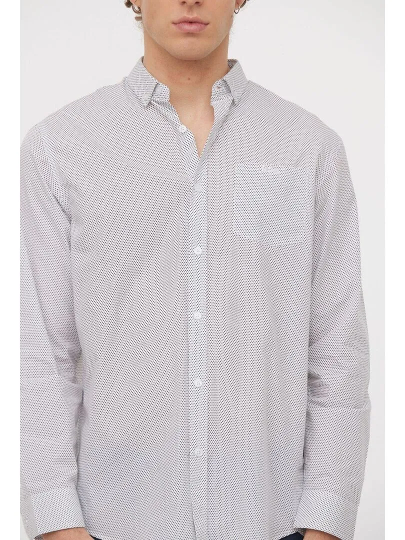 Lee Cooper - Chemise manches longues coton comfort DORIC - Bleu marine
