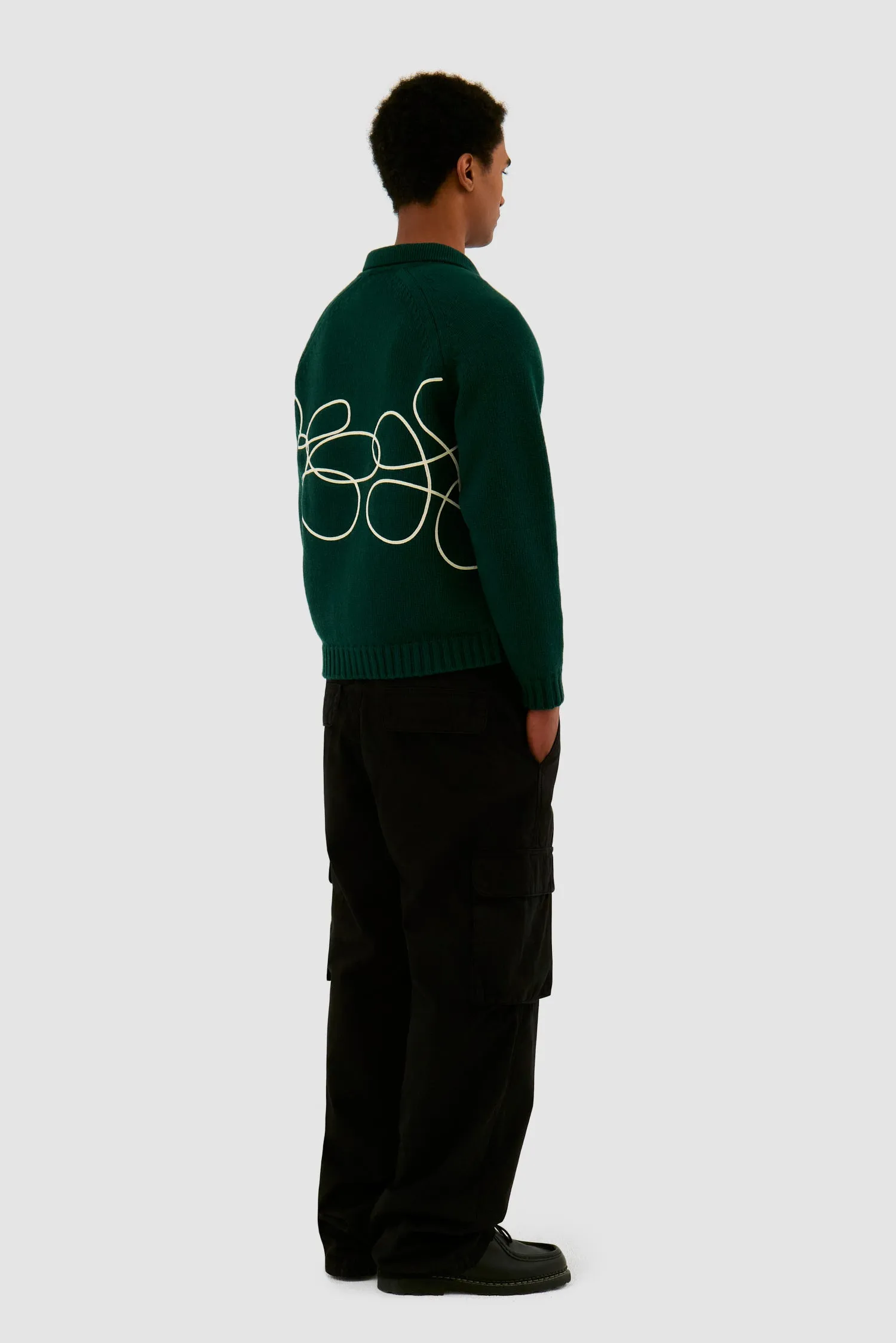 Logo fleur en tricot