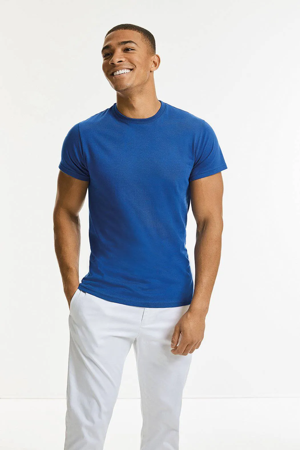 Lot de 5 T-Shirts Vierges Russell R-155M-0 à Col Rond Pour Homme