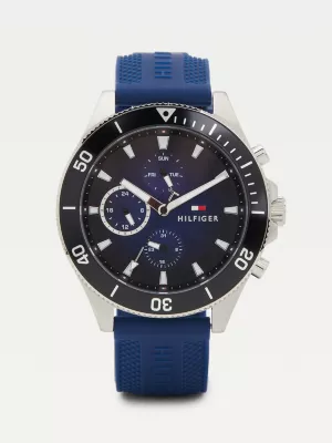 Montre multifonction en silicone bleu | Bleu | Tommy Hilfiger