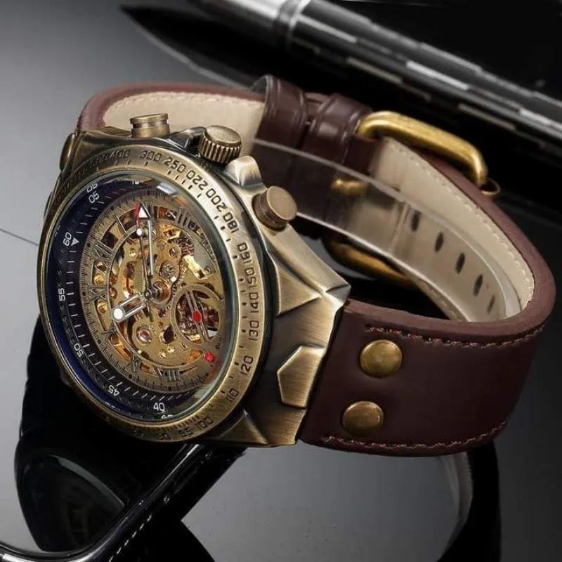 Montre Steampunk Squelette
