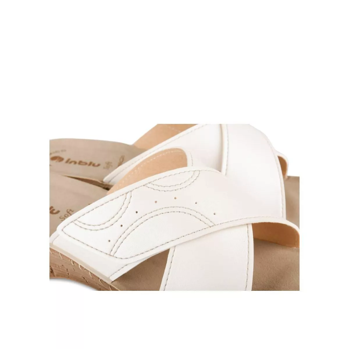 Mules BLANC INBLU