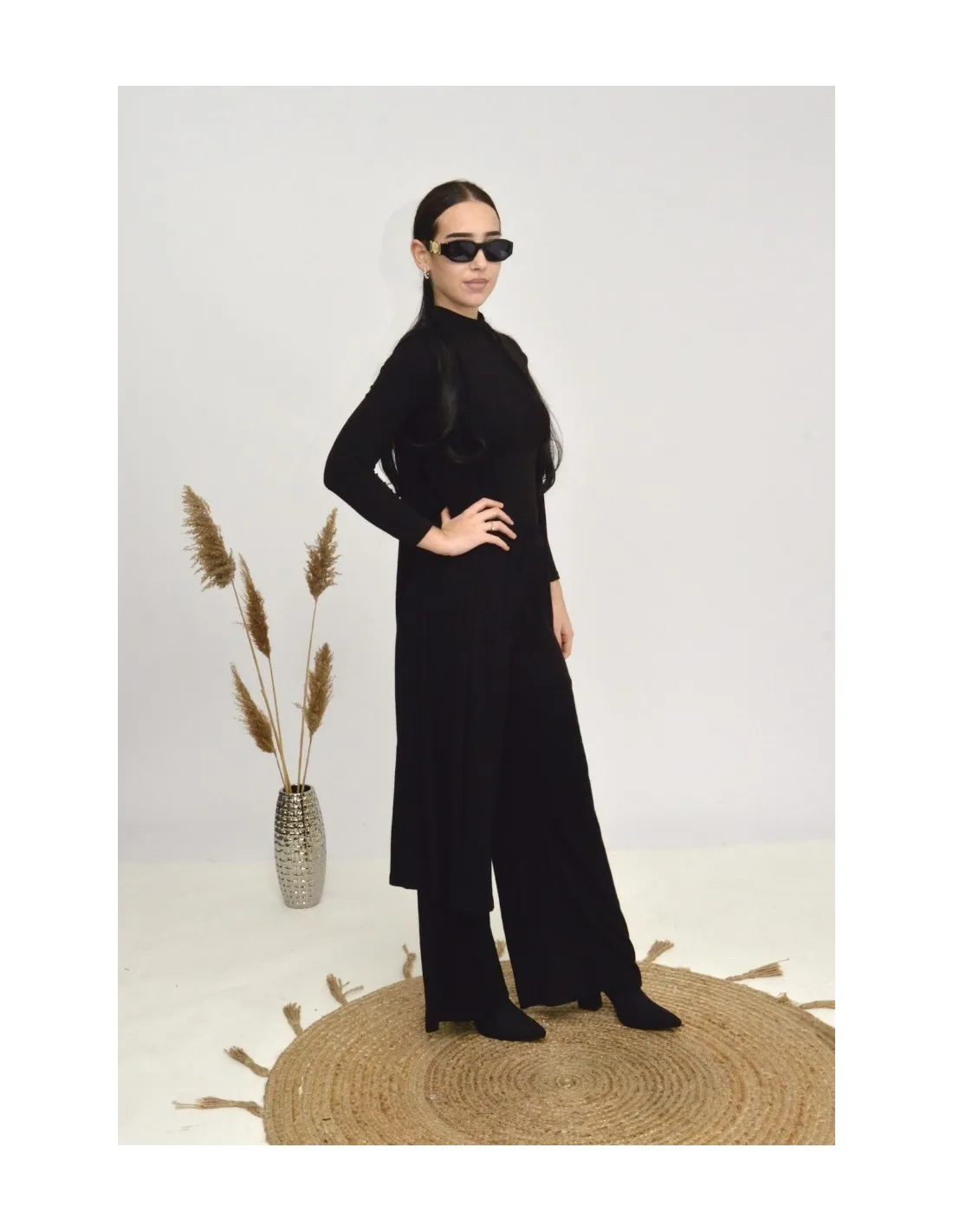 PANTALON FLUIDE -noir FEMME