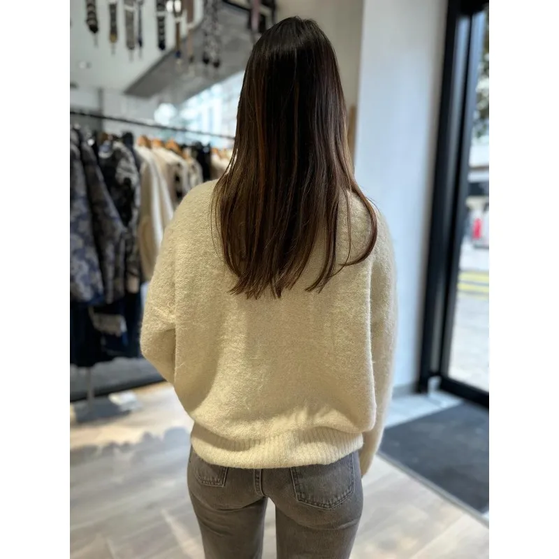 Pull Fleur Ecru