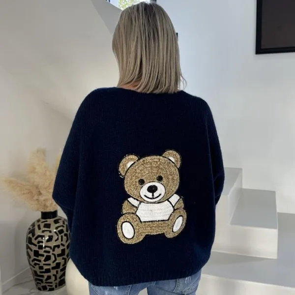 Pull nounours marine