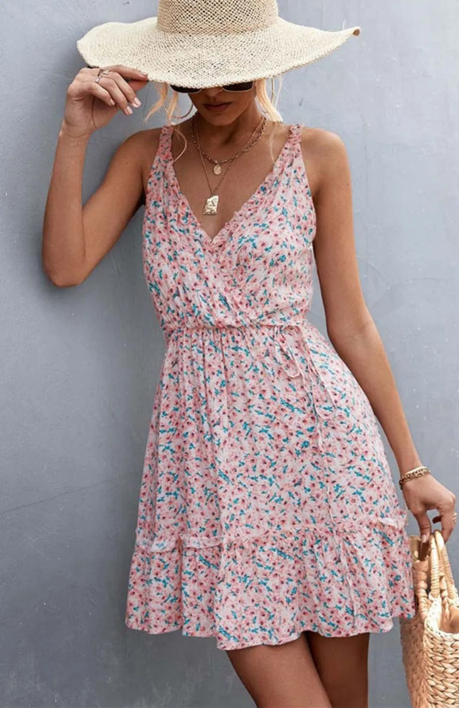 Robe Champêtre Vieux Rose