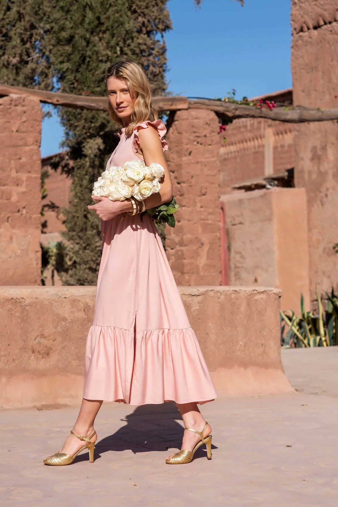 Robe Ella rose pastel