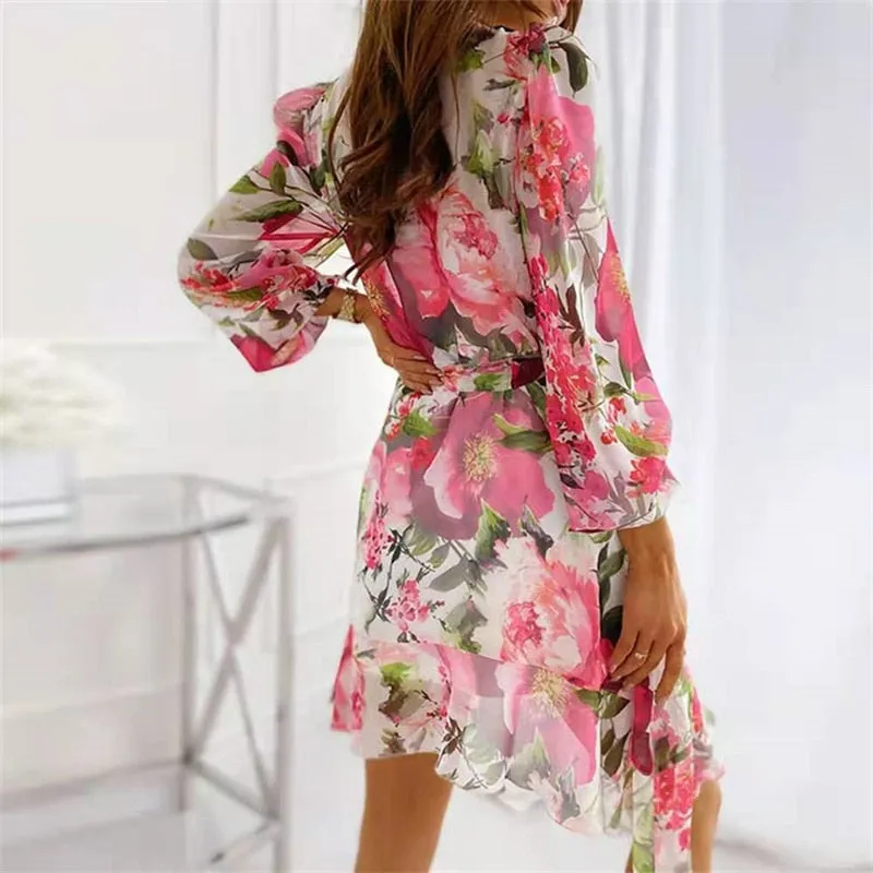 Robe Fleurie Trapèze