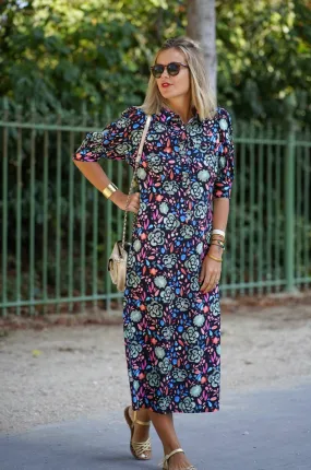 Robe Sweet Flower noire