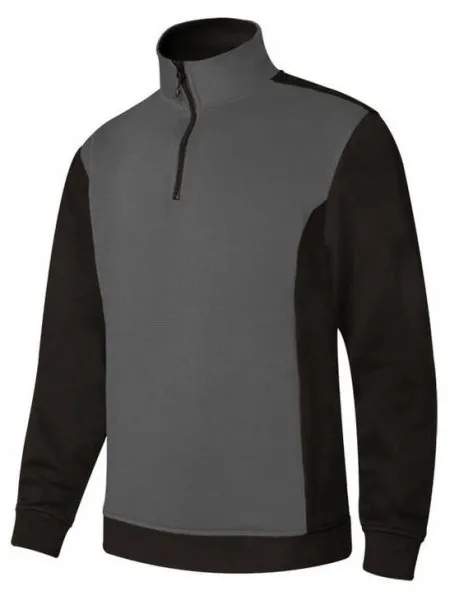 Sweat de travail col zippé