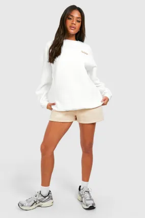 Sweat oversize à slogan Wifey