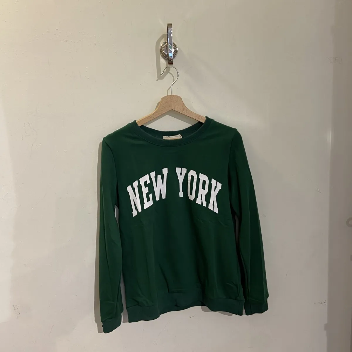 Sweat vert sapin imprimé