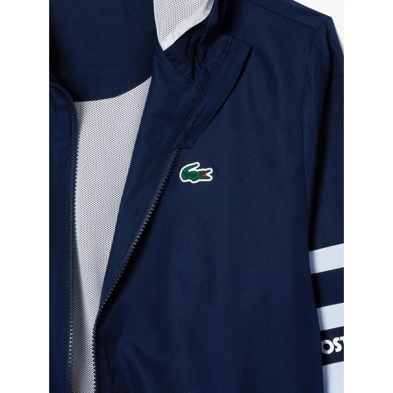 Veste légère de sport uni bleu marine homme - Lacoste | wimod